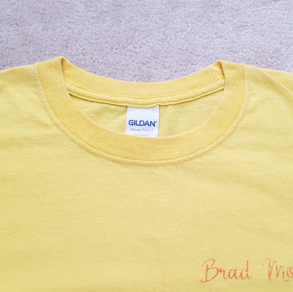 BRAD MORGAN Gildan Unisex T-Shirt Yellow  Just Add Tequila 100% Cotton Size L - Picture 4 of 9